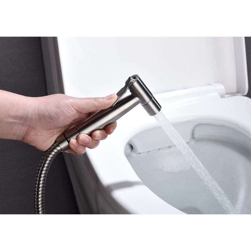 High - Quality Handheld Bidet For Toilet, Rust Proof, Suitable Most Toilets, 1.64 Lb Metal Toilet With Jet And Gentle Spray Family Hygiene,