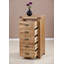 Solid Wood 56 cm W Chest of 5 Drawers