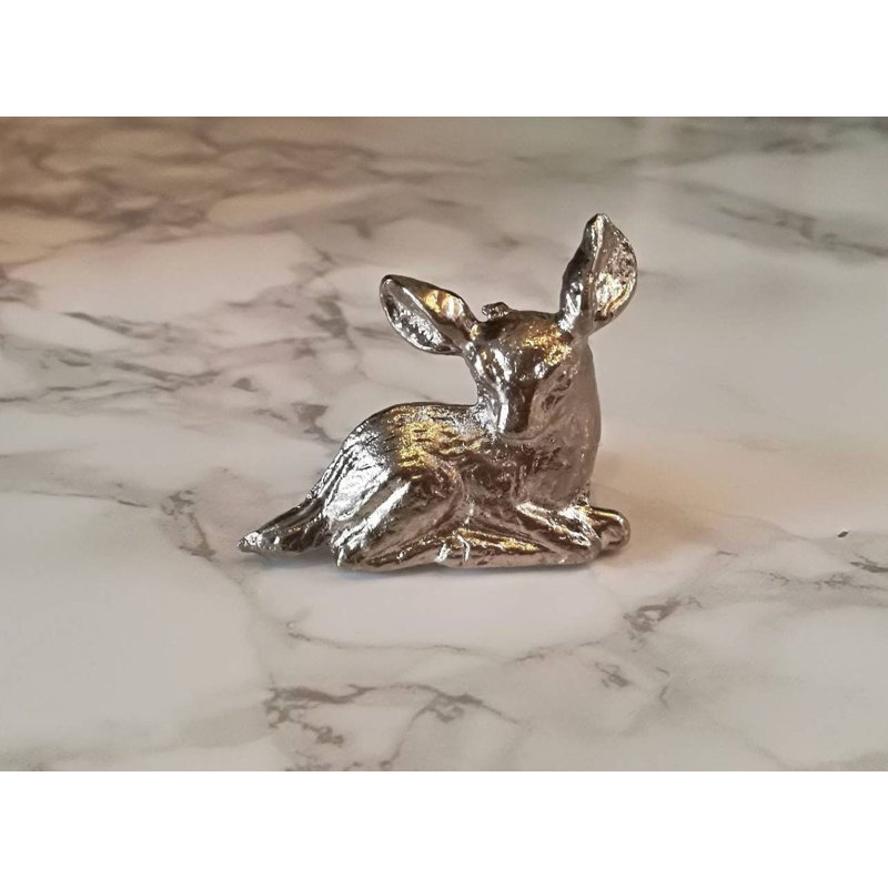 Silver Fawn Cabinet Knob