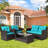 8 - Person Patio Conversation Set with Cushions-531623648