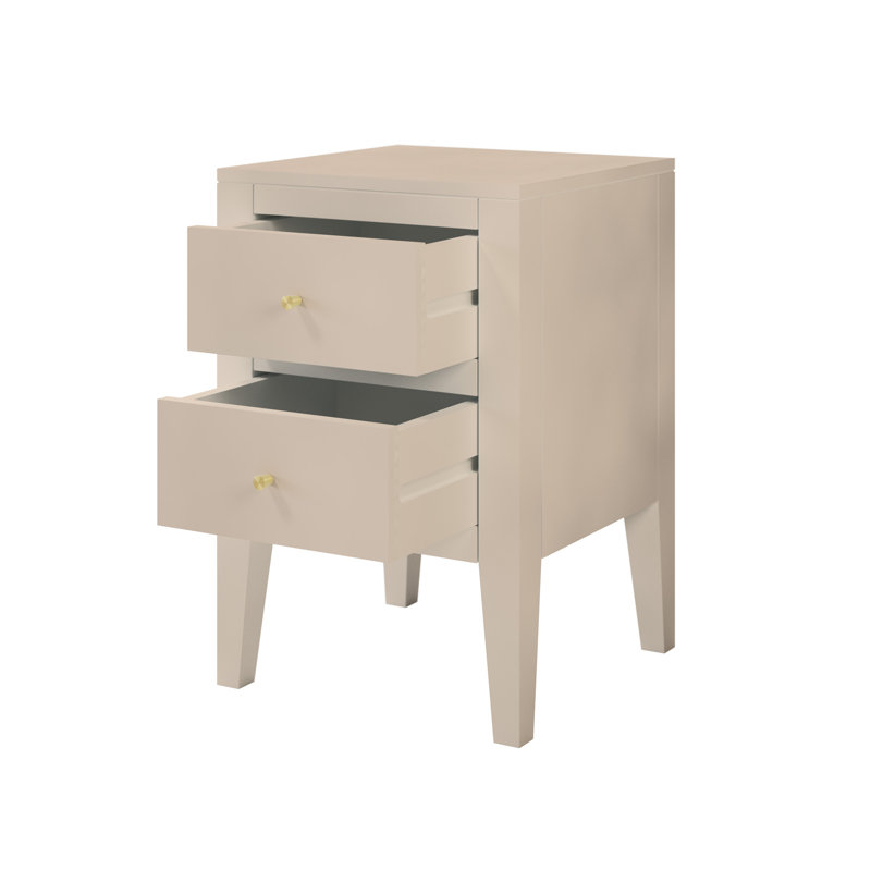 Osborn 40cm W Solid + Manufactured Wood Bedside Table