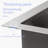 Brushed Nickel Stainless Steel Kitchen Sink - 23X19x10 Inch, Easy To Clean 23"X19"X10" Workstation Basin Steel, With Guide