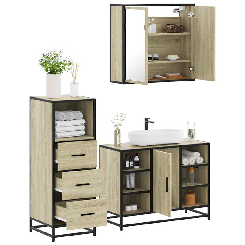 Anabell Bathroom Furniture Suite, Sonoma Oak