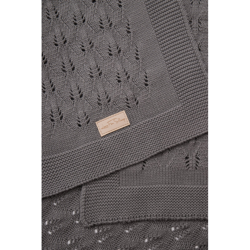 Cotton Baby Blanket, Steel