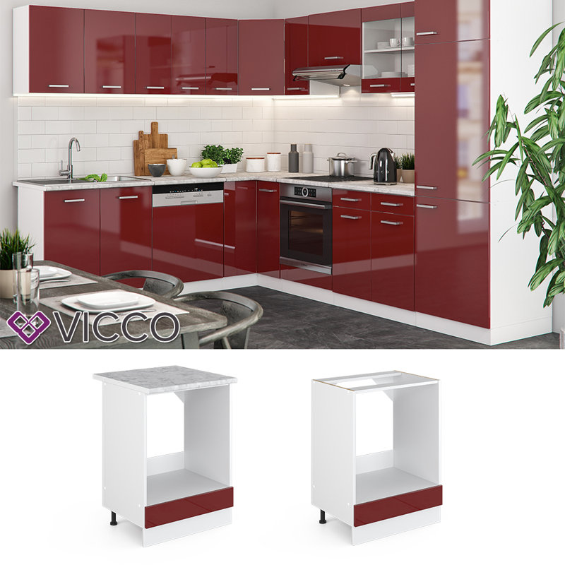 Leman Glossy Base Unit, Red