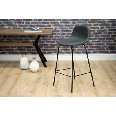 Legg Upholstered Counter Stool with Metal Frame