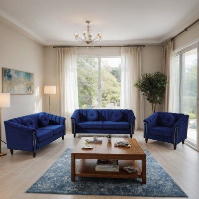 3-Piece Living Room Sofa Set