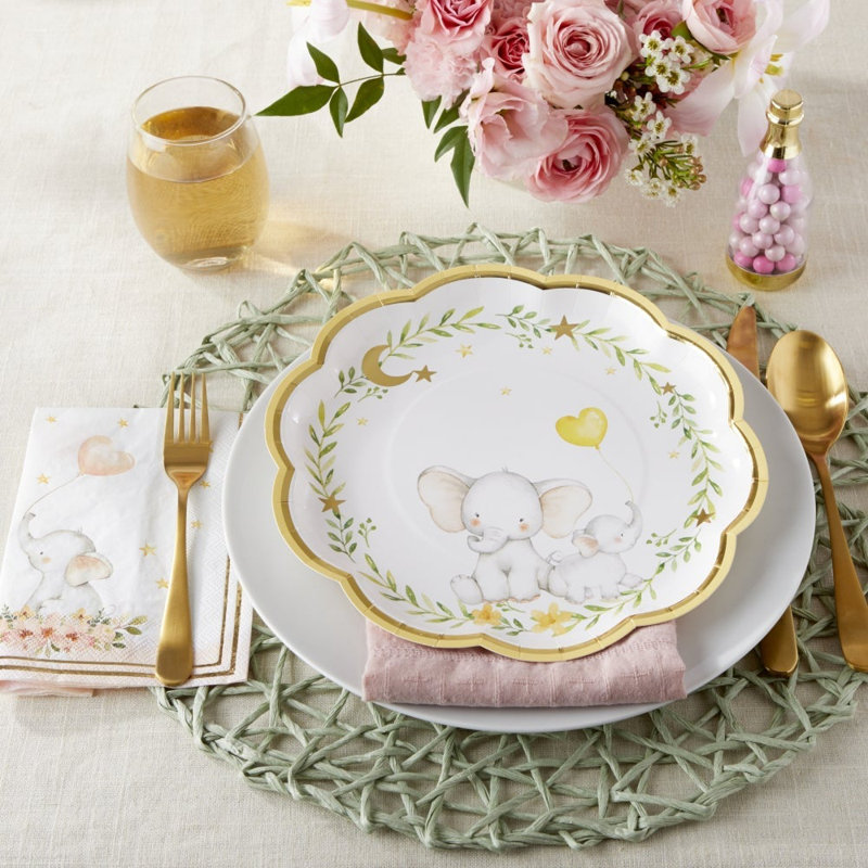 Assiette plate en papier 25 pièces