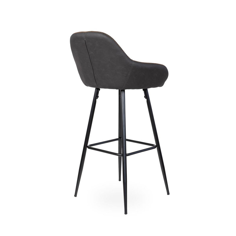 Beggs Upholstered Bar Stool with Steel Frame