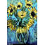 « modern tournesol », reproduction d’art sur toile tendue encadrée-20841775