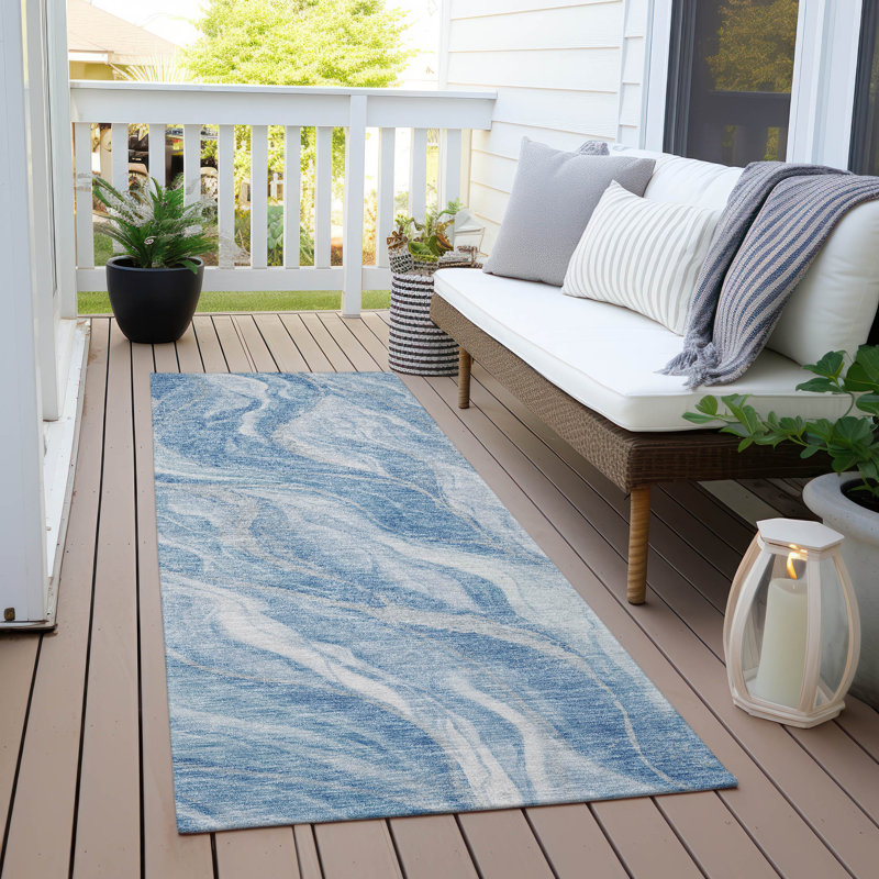 Alta Washable Abstract Indoor / Outdoor Rug, Runner 2'3" x 7'6"