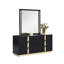 Très grand lit noir 5 pièces Avon-1310358726