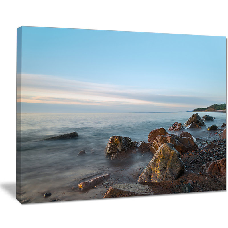 Cape Breton Beach Nova Scotia Canada - Unframed Print on Canvas, 30" H x 40" W x 1" D