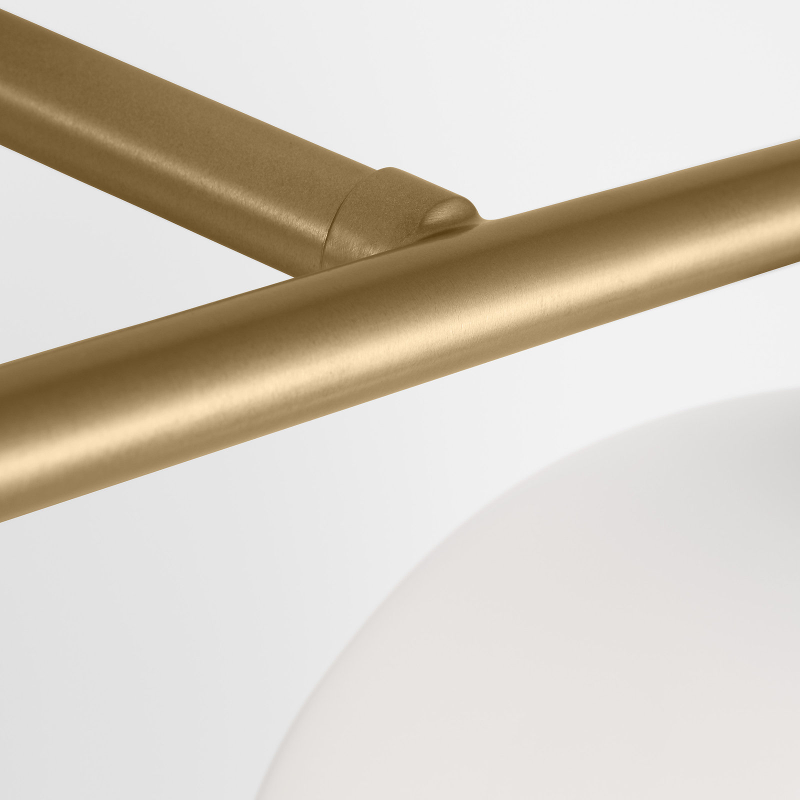 Childerley 2 Light Vanity, Satin Brass, White