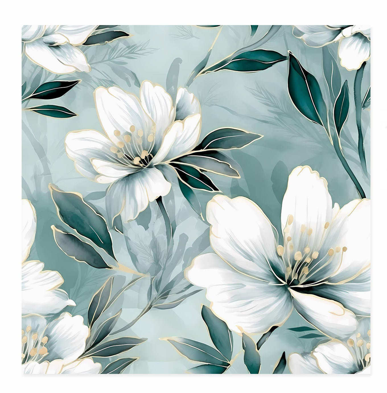 Winston Porter Floral Florals III Modern Unframed Art Print | Wayfair