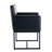 Thirlby 20'' H Faux Leather Upholstered Metal Armchair-1329039232