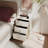 Set Of 2 Solid Wood 3-Drawer Nightstands-1144589191