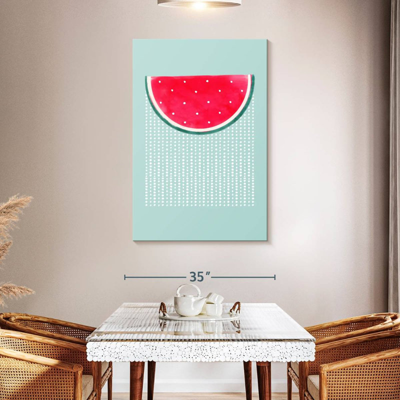 Yarlin Watermelon Rain, 48" H x 32" W