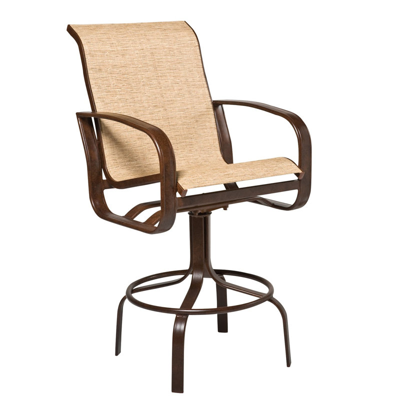 Tabouret de bar pivotant Sling, Graphite, Étain