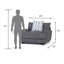 Fauteuil en polyester l 49 po Avianne-993022166