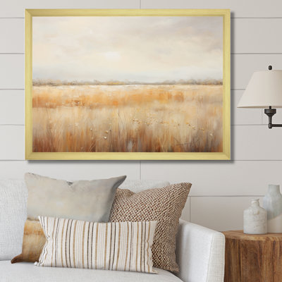 «Meadow Grasslands Minimalisme I», reproduction sur toile
