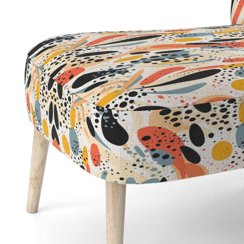 Multicolore Urban Elegance - Chaise d'appoint rembourrée moderne, chaise d'appoint jaune