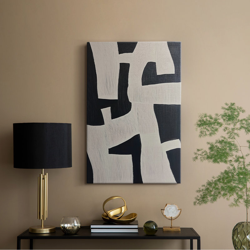 Série ABSTRACT DC - Toile tendue avec châssis Premium - Prêt à être accroché, H 60 po x l 40 po