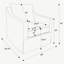 Fauteuil pivotant gris Merced