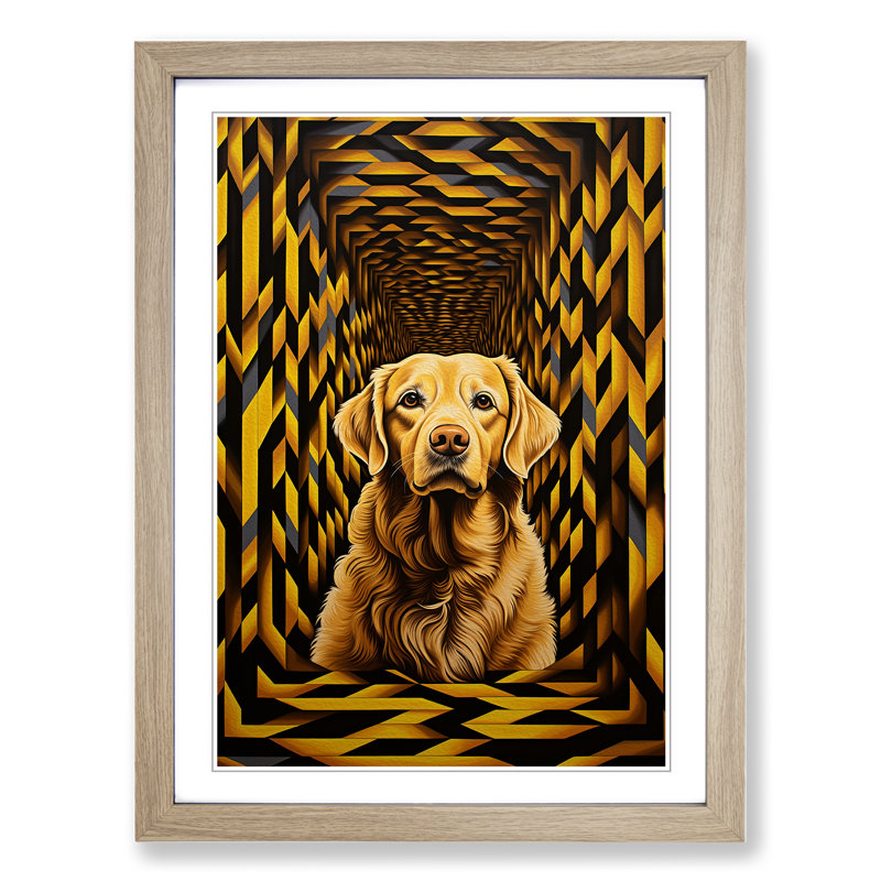 Golden Retriever Op No.2 - Framed Print