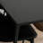 Modern minimalist rectangular black rock table-105519825