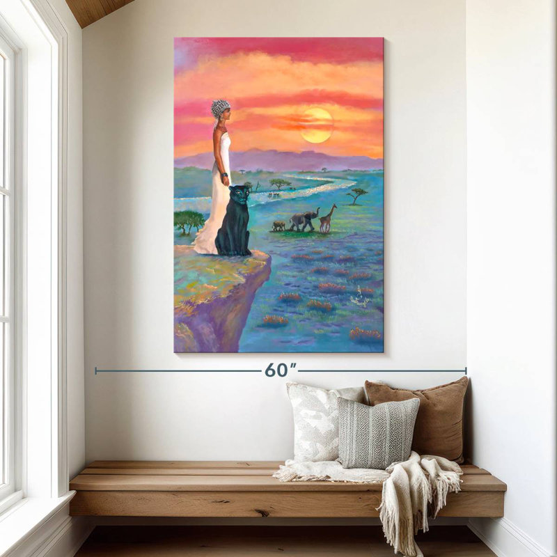 Leisha African Queen, 51" H x 34" W