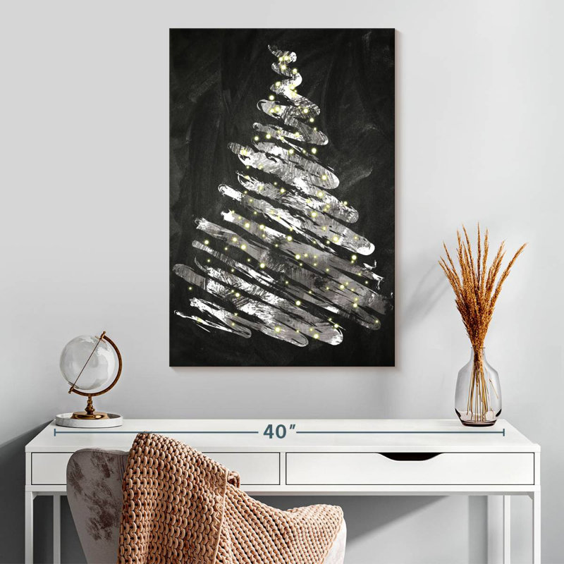 Chalkboard Tree I, 30" H x 20" W