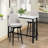 Annaleya Swivel Upholstered Counter Stool with Metal Frame-1178495321