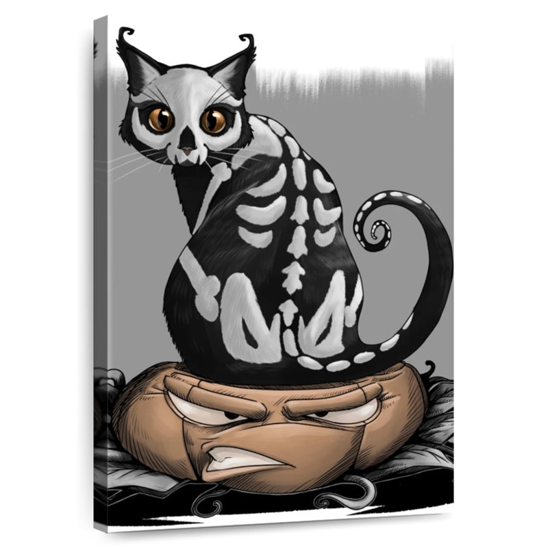 Brampt Cat Halloween, 12" H x 8" W