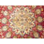 Tapis oriental rouge fait à la main 11 x 14 po
