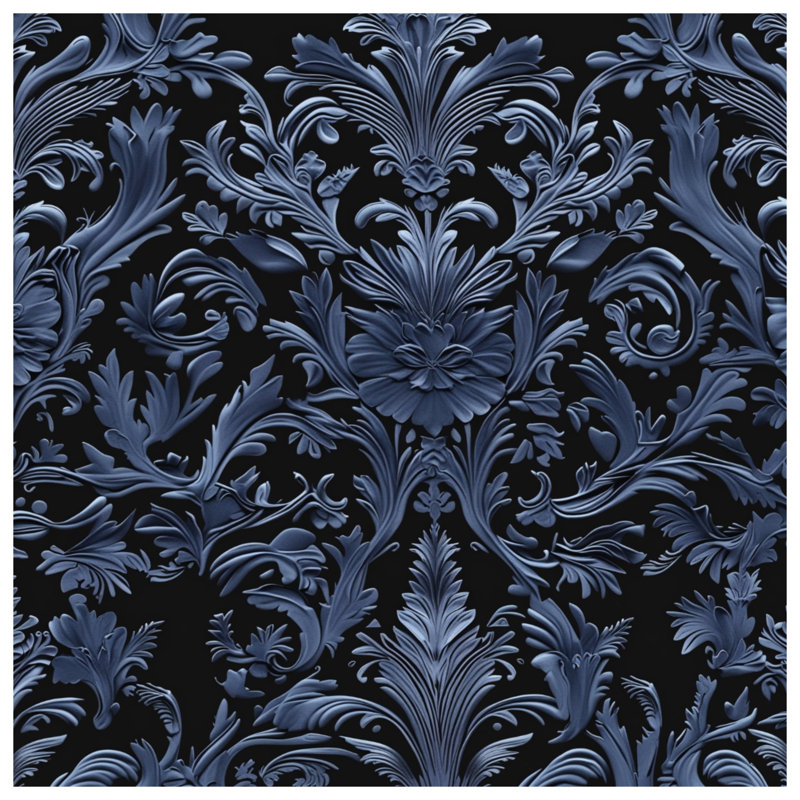 Couvre-lit matelassé à motif floral damassé Ornate, Full / Double