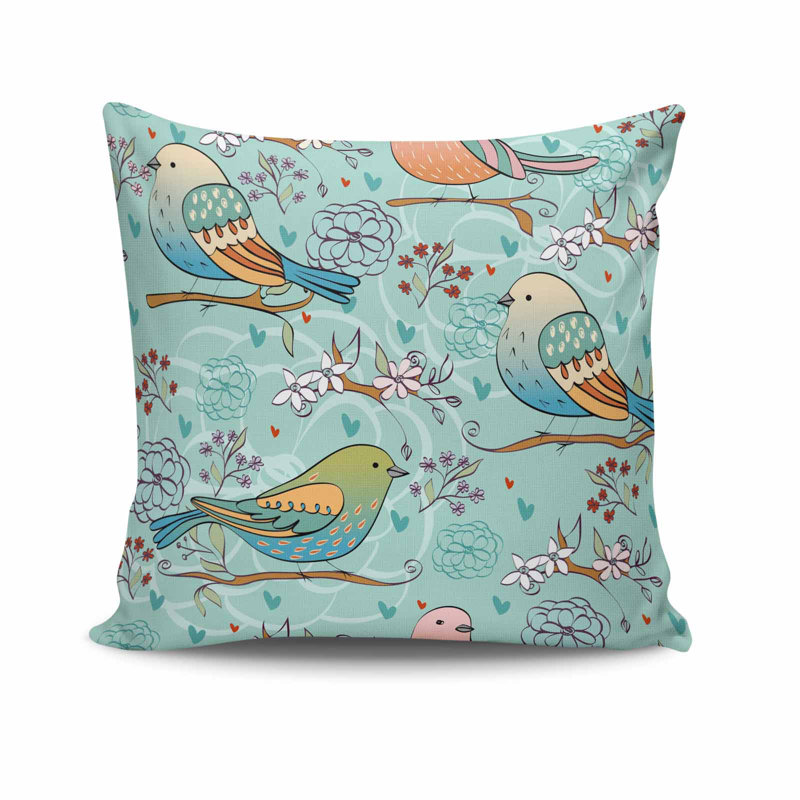 Decorative Cushion Cover, 17 x 17 Inches, 50% Cotton / 50% Polyester | Machine Washable at 104°F, Ironable, Concealed Zip Closure | Perfect for Living Room, Bedroom, and Stylish Home Décor
