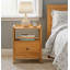 40cm W Rubberwood Bedside Table