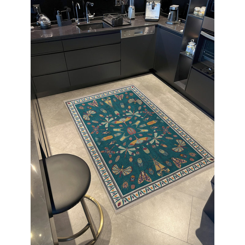 Tapis rectangulaire Asenet, Tapis de couloir 2 pi 8 po x 6 pi 7 po