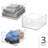 Plastic Storage Bins with Handles for Household Storage and Organization - Ideal for Kitchen, Bathroom, or Home Office
