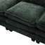 Chenille en forme de U de 106 po pour le salon, canapé-lit à 4 places avec et coussins, doux et chenille, bois massif, ports de charge, espace modulaire avec repose-pieds mobile, canapé-lit, tissu, structure en bois,-747340160
