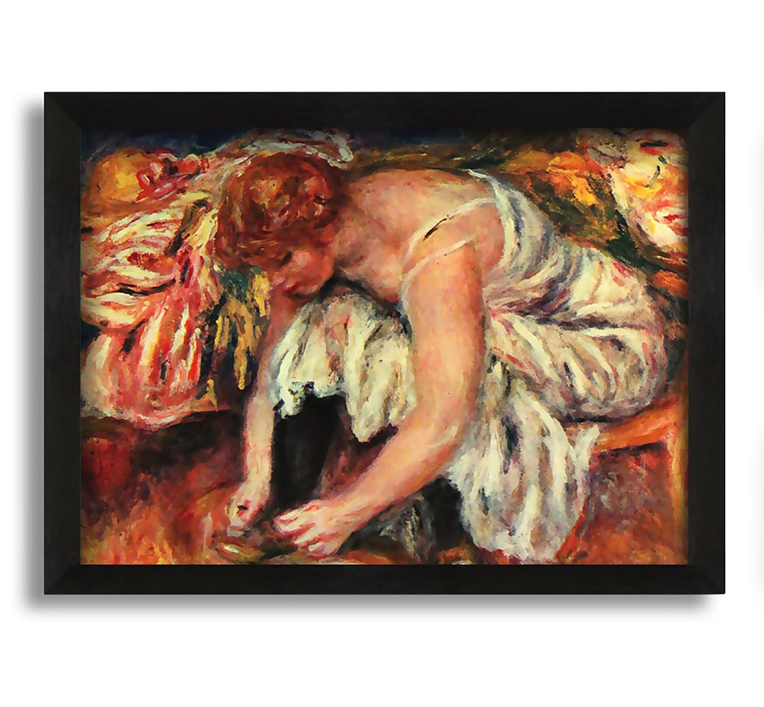 Gerahmtes Leinwandbild Woman Shoe Syndicate von Renoir