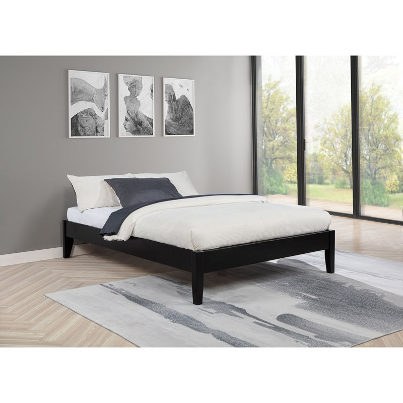 Platform Bed Base, Full / Double, Black