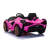Licensed Lamborghini SIAN Kids Electric Ride On Car by TOBBI, Toddler 12V Battery Powered 4 Wheeler Driving Vehicle Toy with Remote Control/Safety Belt/Horn & LED Lights for Children Age 1-6-Pink-61744980