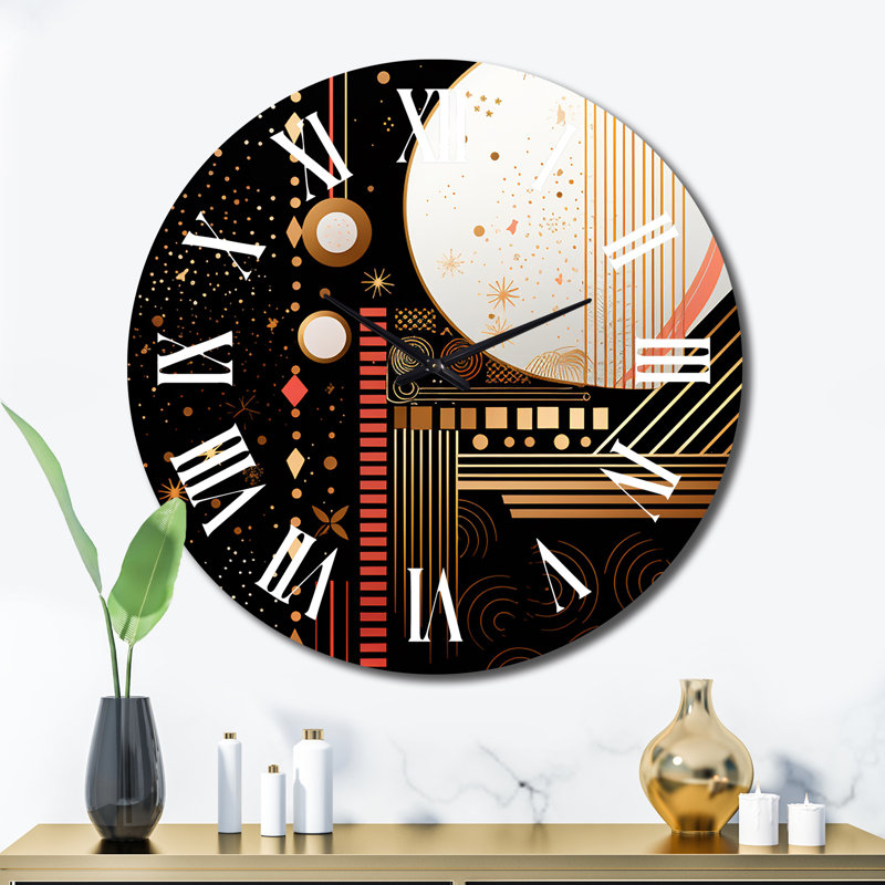 Horloge murale en métal, Très grand