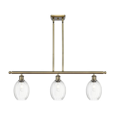Ballston - Draves - 3 Light Bulb Shade Stem Hung Island Light