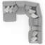 Canapé modulaire inclinable électrique en U Ziera-97582790