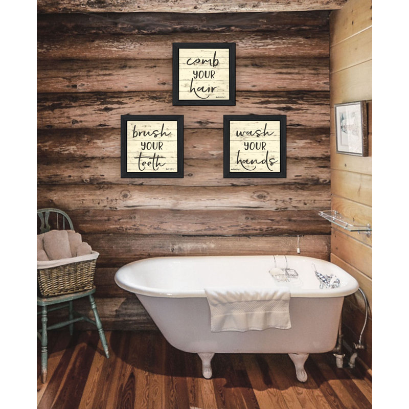 Art mural encadré pour la salle de bain «Augusta» par August Grove