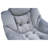 Living Room Chairs Modern Cotton Fabric Lazy Chair, Accent Contemporary Lounge Chair, Single Steel Frame Leisure Sofa Chair With Armrests And A Side Pocket