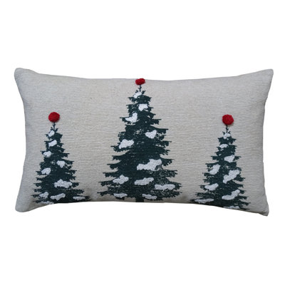 Christmas Pillow Cotton Blend Throw Pillow